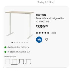 Desk Sit /stand - (manual)