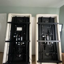 Used Tempur pedic Cali king size bed frame