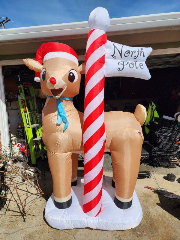 7.5ft Inflatable Rudolph