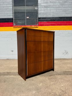 Mid-Century Modern Bassett Highboy Dresser