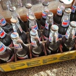 Pepsi Crate W/ Richard Petty Bttles