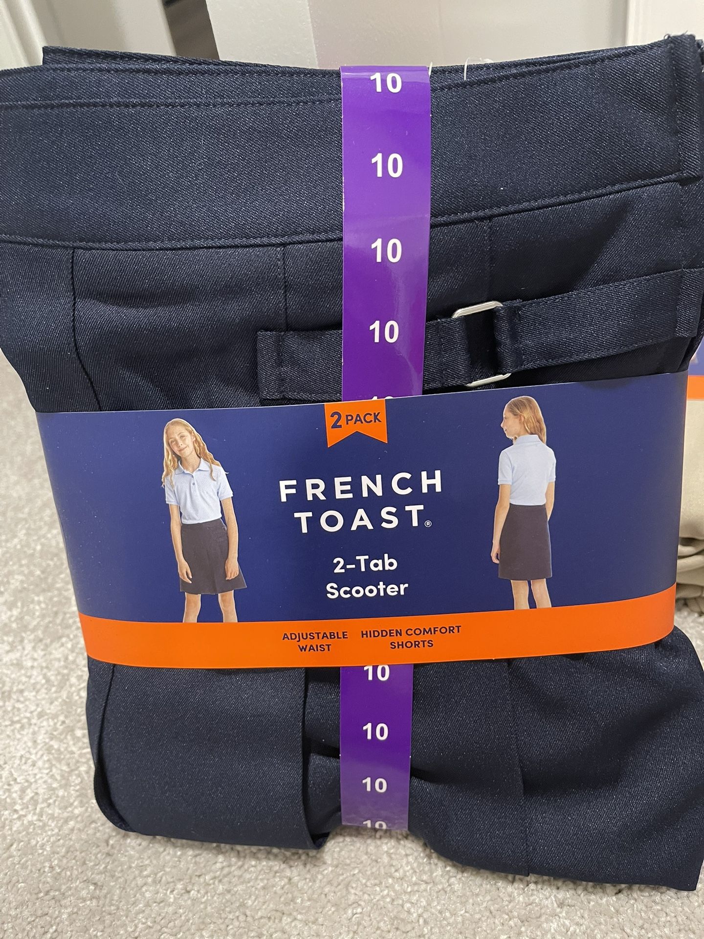French Toast Uniform Skirts - 2-pack Set
