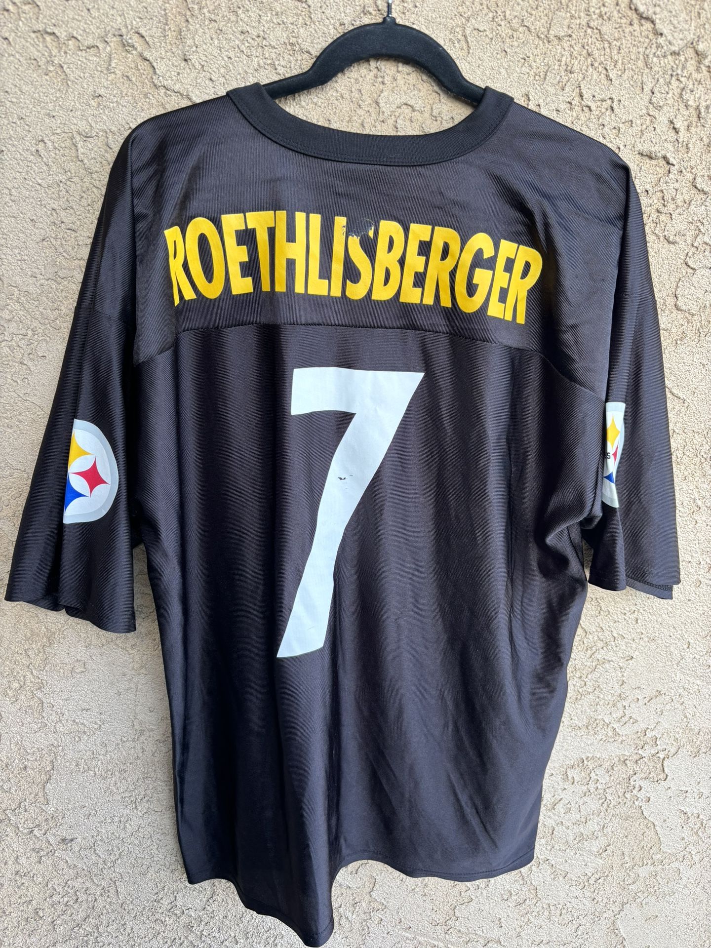 Ben Roethlisberger Pittsburgh Steelers NFL Team Apparel Jersey Men XL Black