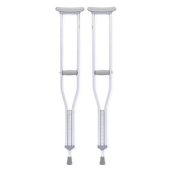 Brand New Medline Aluminum Push-button Crutches