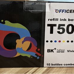 OFFICENTER T502 Refill Ink Bottles Combo Pack for Epson ET-15000 ET-2760