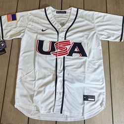 Nwt: Men's USA Baseball Aaron Judge #99 White 2026 World Baseball Classic Stadium Jersey (small)