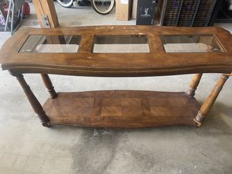 Antique End Table Shelves