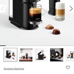 Nespresso ® by De'Longhi ® Vertuo Next Chrome Espresso Machine with Aeroccino with Frother