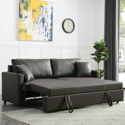 Rebecca Brown Sofa with Pull-Out Bed

