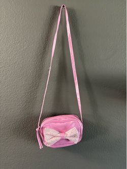 Glitter Pink Bow Purse