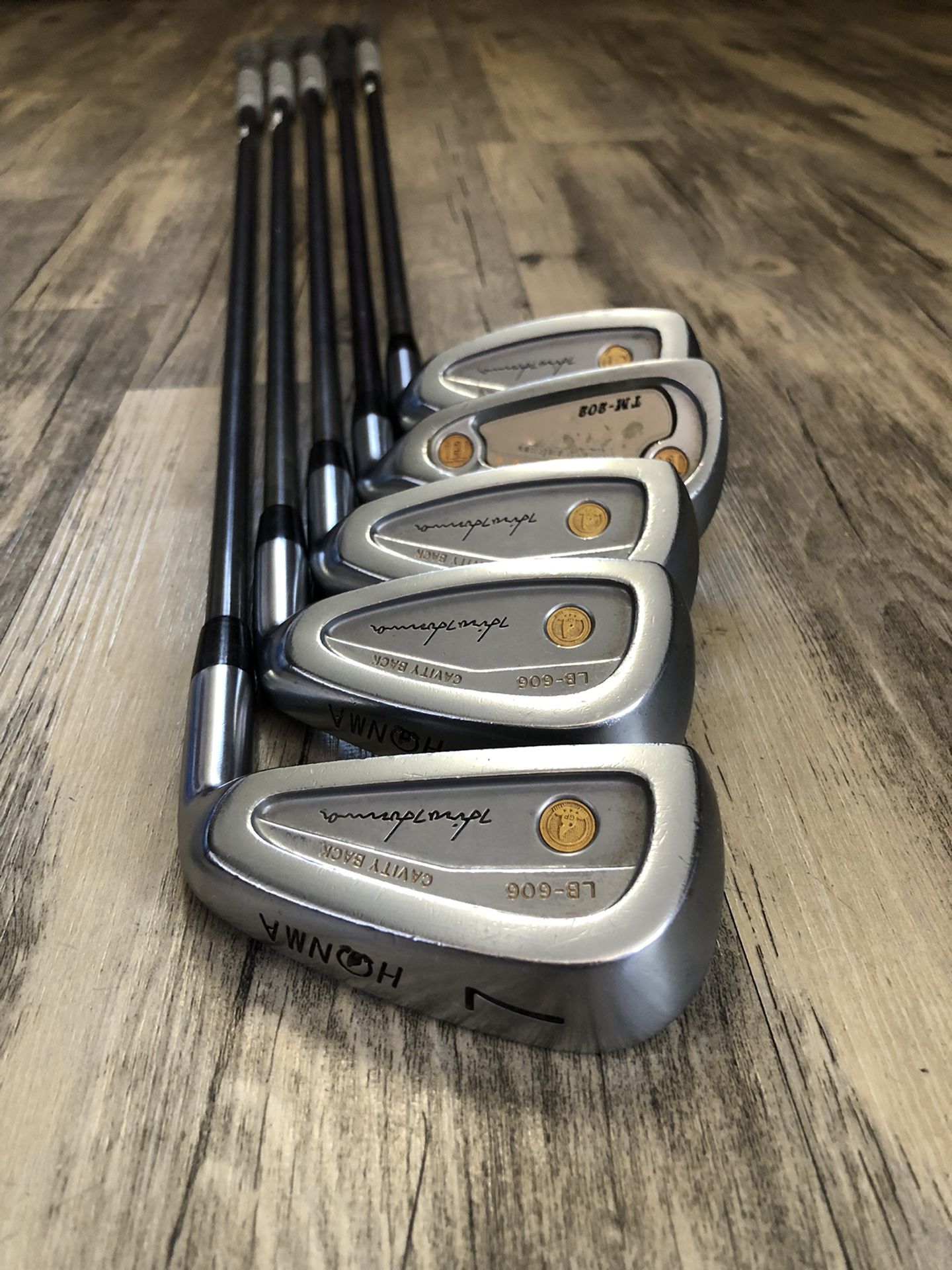 Honma LB-606 3 Star Iron Set Super Light Titanium Carbon S Flex 7-11