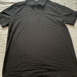 Express Textured Geo Cotton-Blend Jacquard Polo