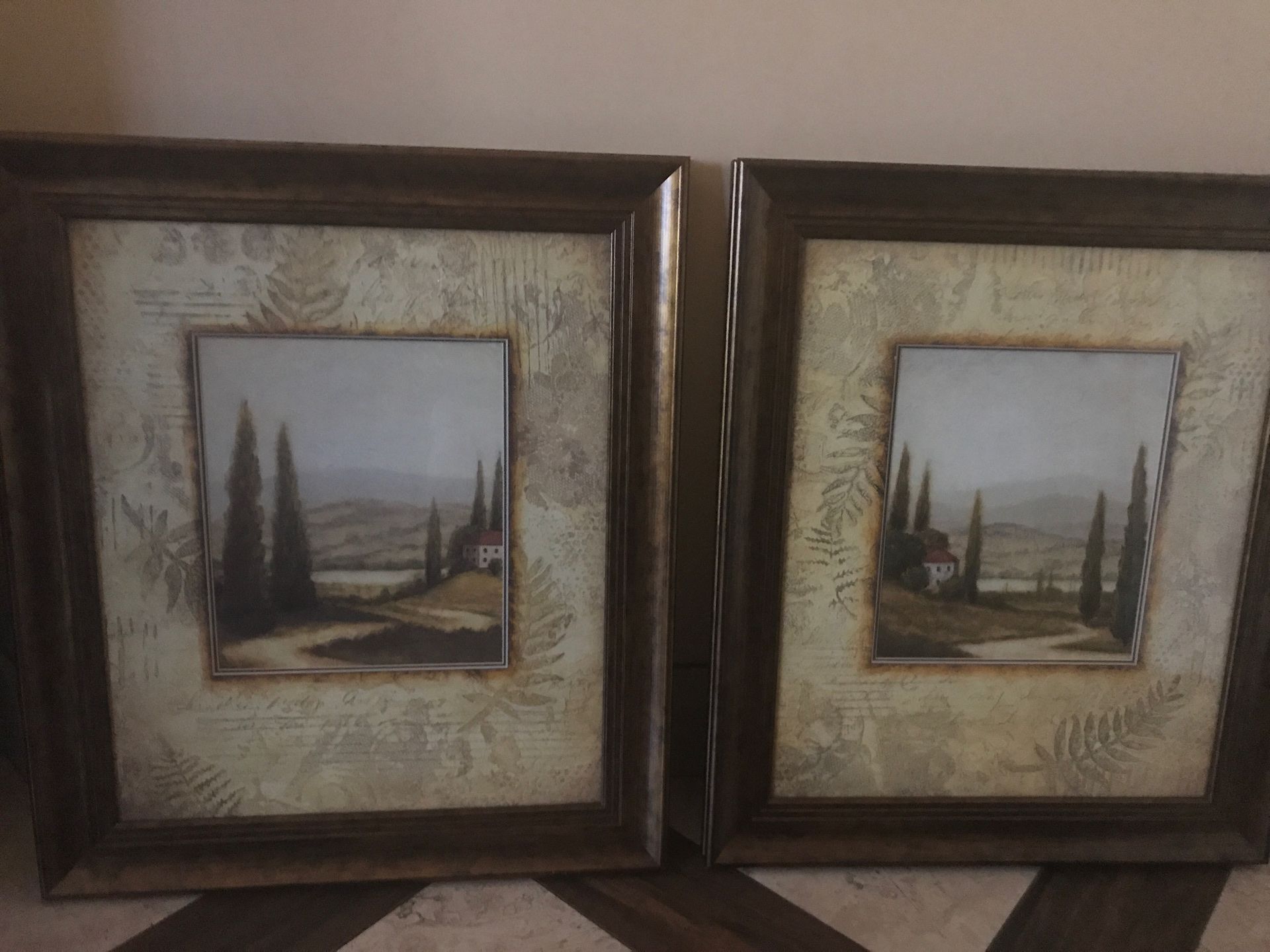 Tuscan style paint frames