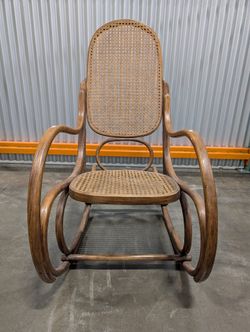 Vintage STOR-AL Wicker Rocking Chair