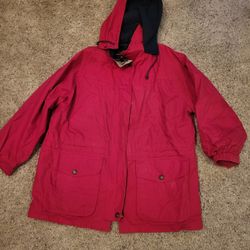 Womens 2XL Pacific Trail red with navy trim winter coat