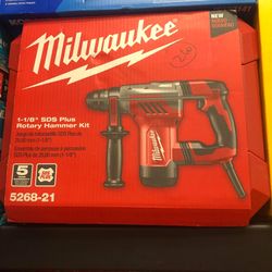 Milwaukee New 1 1/8” Rotary Hammer 