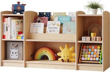 Montessori Shelf, Bookshelf and Toy Storage Organizer for Kids Room