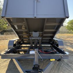 New 8x4x12 Scissor Lift Hydraulic Dump Trailer  