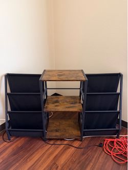 Record albums shelf