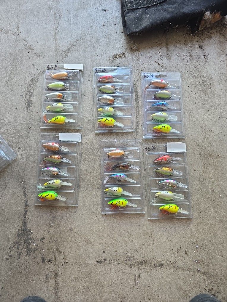 6 Five Pack Fishing Lures