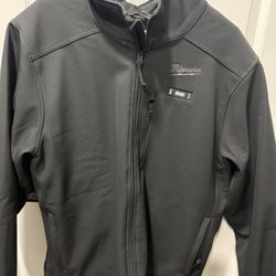  MILWAUKEEMen's  M12 12V Lithium-Ion Cordless TOUGHSHELL Black Heated Jacket Kit