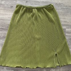 Green Mini Skirt 