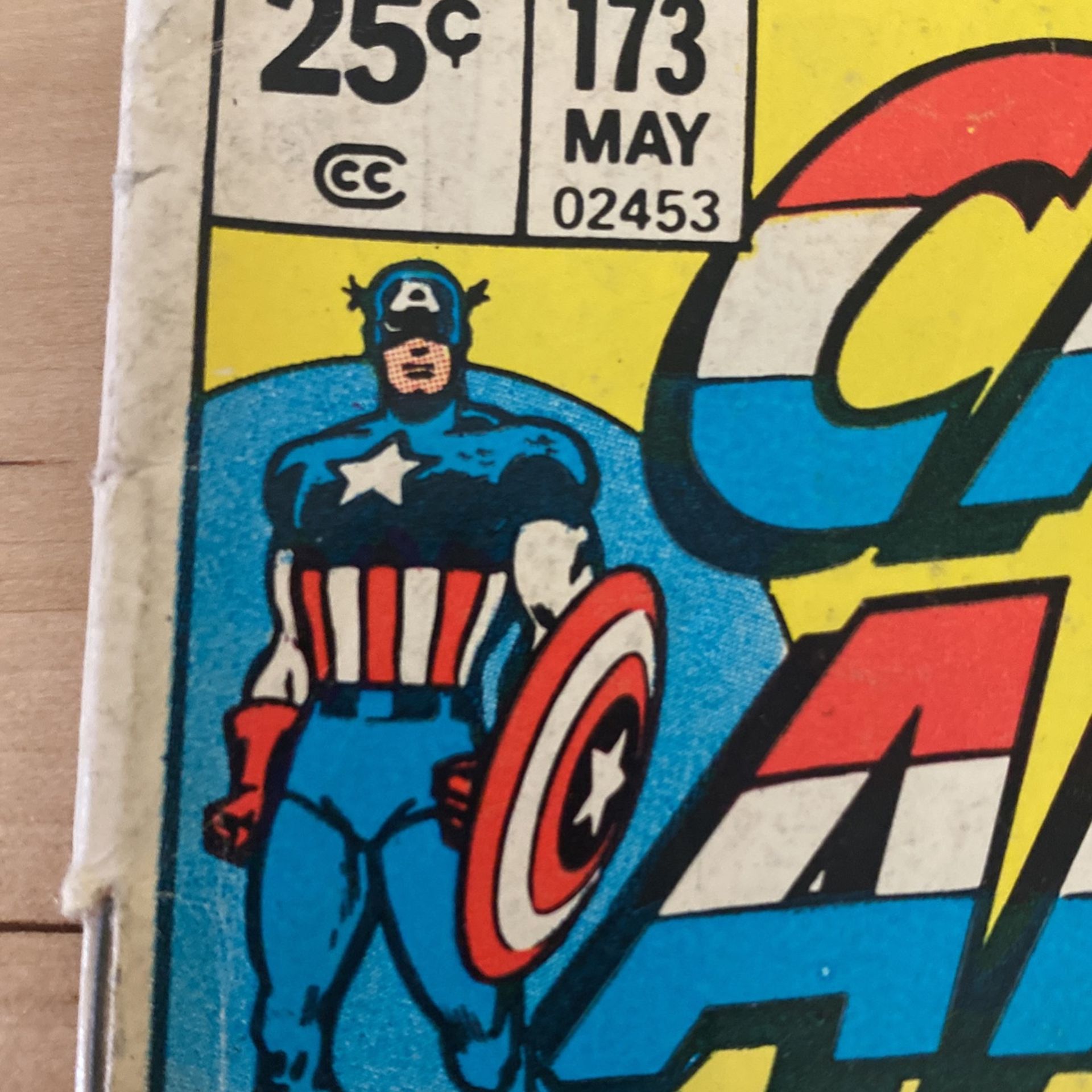 Marvel Comic Book Captain America #173