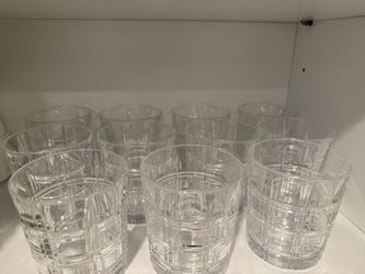 Set of Crystal Cut Glass Tumblers Set of 11