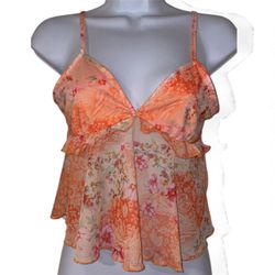 New Adorable floral Tank size M