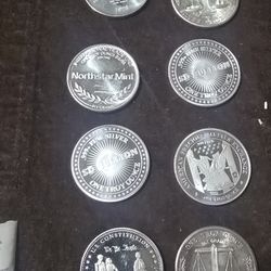 8- 1 Oz Silver Rounds 