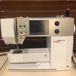 Bernina Artista 630 Sewing Machine And Cabinet 