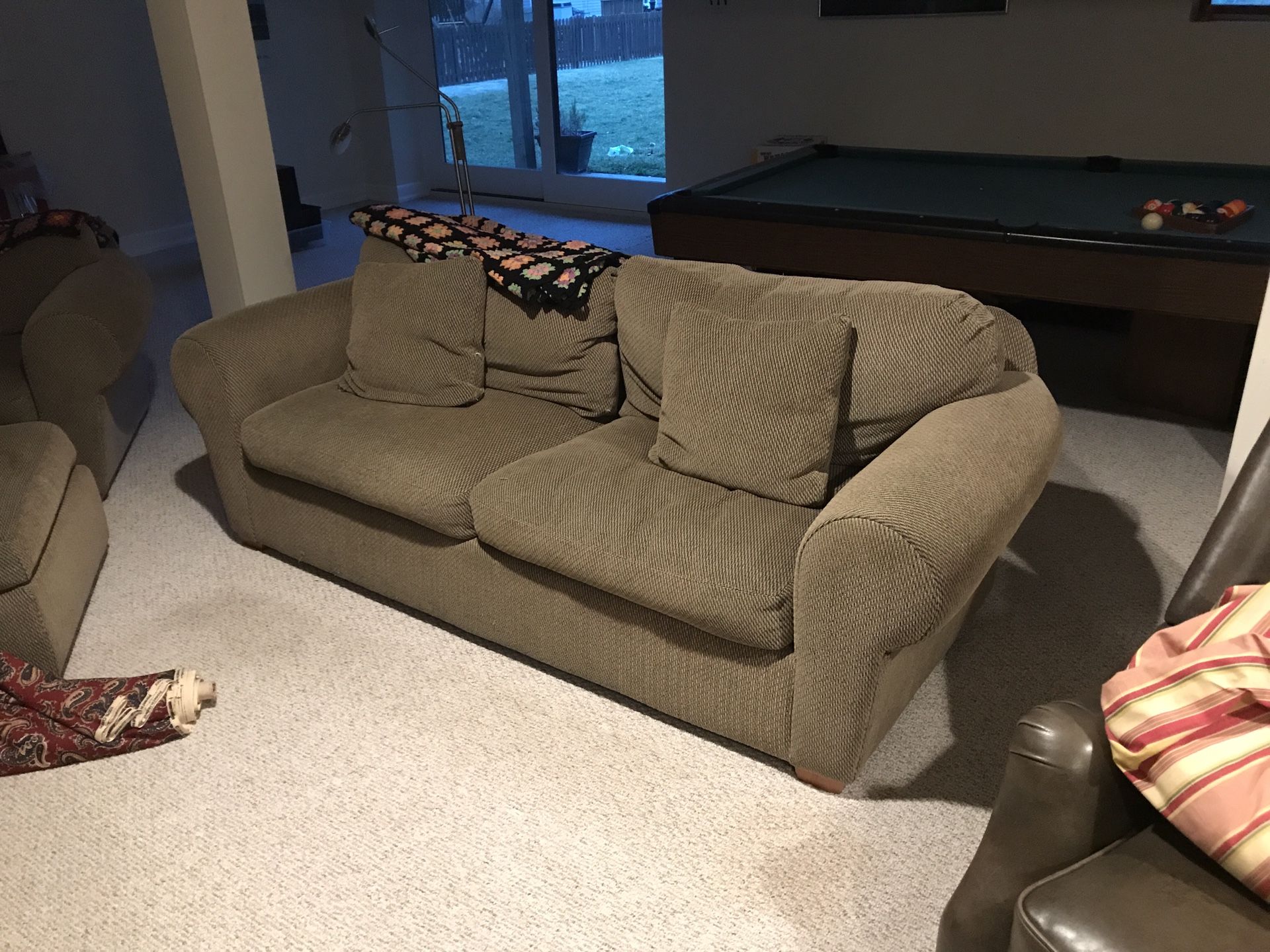 Couch, Chair & Ottoman