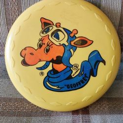 Vintage Toys R Us Geoffrey Giraffe Frisbee 