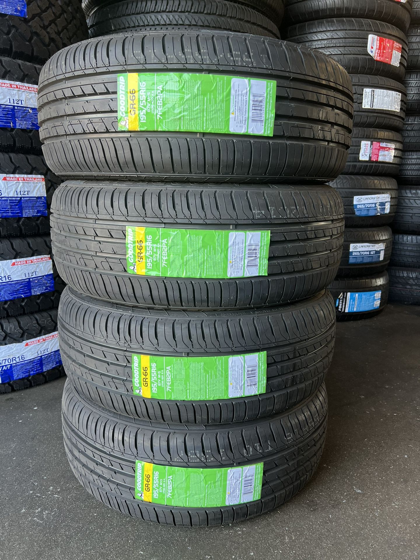 195/55/16 New Tires Set Of 4 Goodtrip Installed And Balanced Set De 4 Llantas Nuevas Instaladas Y Balanceadas