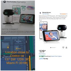 Motorola Nursery  Wi-Fi Baby Monitor with Cry Detector And Translation,