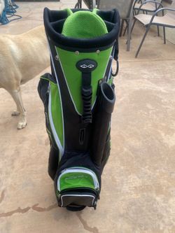 Golf bag-external putter tube