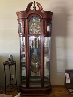 Ridgeway Curio Cabinet Grandfather Clock