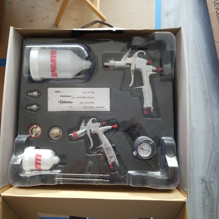 SPRAYIT SP-33000K LVLP Gravity Feed Paint Spray Gun Kit w/ Regulator
