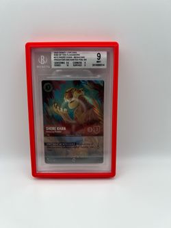 2023 Disney Lorcana Rise of the Floodborn Shere Khan - Menacing Predator ENCHANTED FOIL EN #212