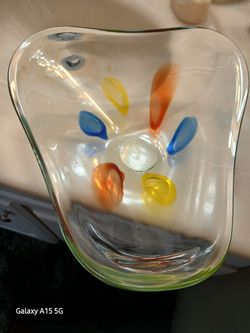 Vintage Thick Glass  Dish