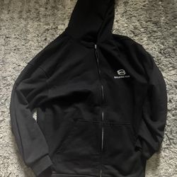 balenciaga black zip hoodie 