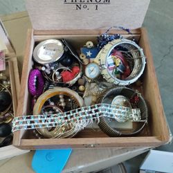 Box with Vintage Jewelry