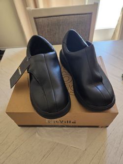 FitVille Men's FitVille EasyTop Deluxe Dress Shoes V1 - Jet Black - Size 11 EW