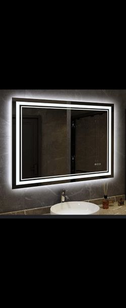 Led Wall Bathroom Vanity Mirror 40 × 24"