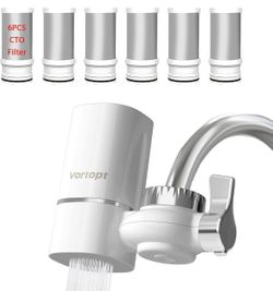 Vortopt T1 Faucet Water Filter for Sink, NSF/ANSI 42 Certified 400-Gallon