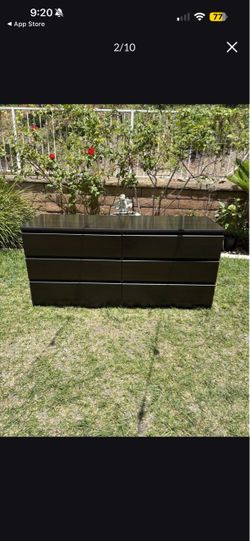 Dark 6 Drawer Dresser