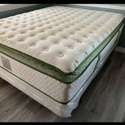 King Size Organic Hybrid Cool Gel Pillowtop Mattress Colchon 
