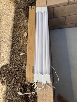3 Commercial Electric LED Shop Light Fixtures