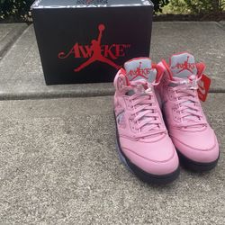 Awake Ny X Nike Air Jordan Arctic Pink 5s Size 9