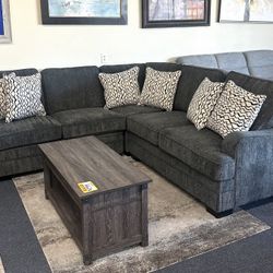 Dark Gray Sectional 